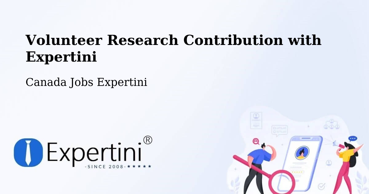 Volunteer Research Contribution Program – Fairview - Canada Jobs Expertini